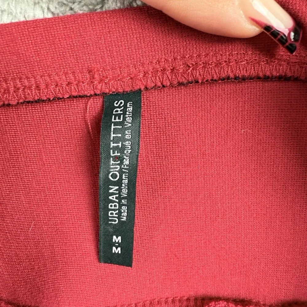 Urban Outfitters Mini Dress Womens Medium Red Adjustable Thin Straps Stretch Y2K - Picture 12 of 14